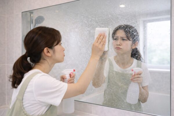 お風呂の鏡のウロコ取り！家にあるアレで新品同様の輝きを取り戻す方法