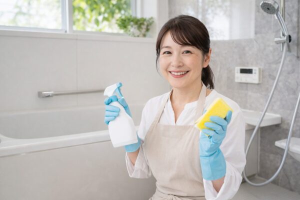 石鹸カスは酸性？アルカリ性？お風呂の白い汚れをスッキリ落とす洗剤の選び方