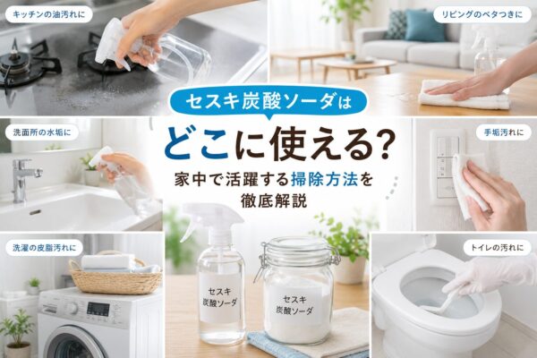 セスキ炭酸ソーダはどこに使える？家中で活躍する掃除方法を徹底解説